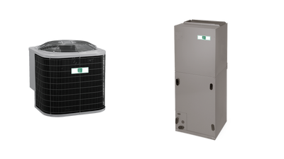 Day and Night 3 Ton Two-Stage AC System — Condenser + Air Handler + 5 kW Heat Strip
