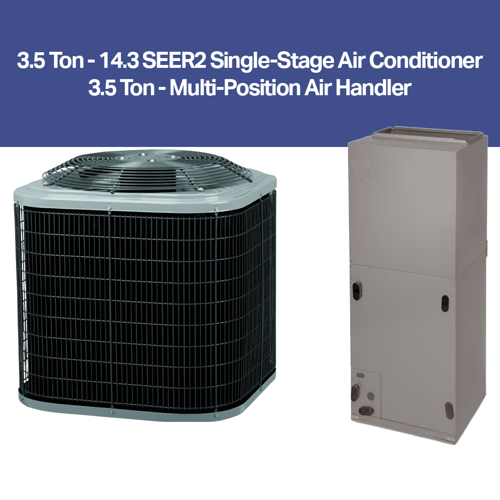 3.5 Ton - 14.3 SEER2 Complete Air Conditioning Package