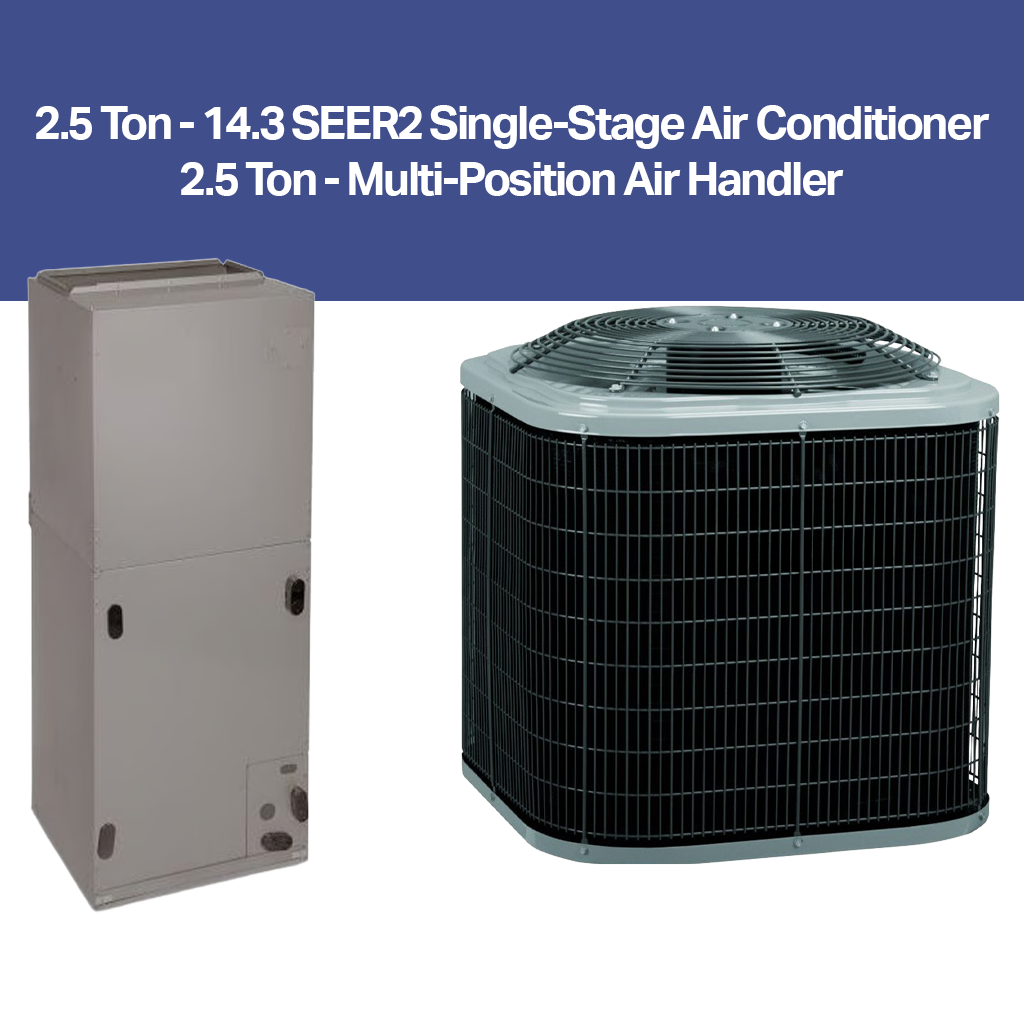 2.5 Ton – 14.3 SEER2 Complete Air Conditioning Package (R-454B)