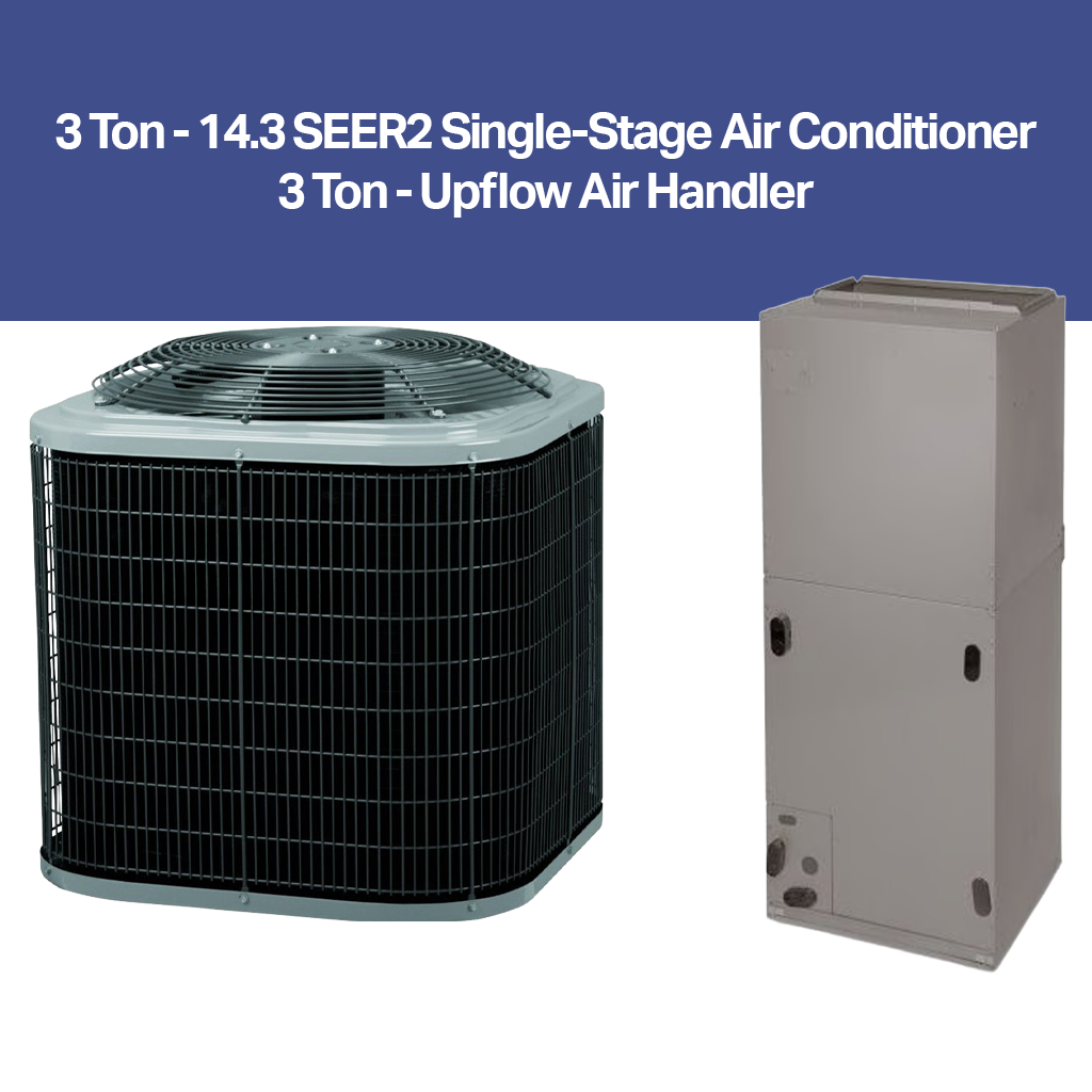 3 Ton – 14.3 SEER2 Complete Air Conditioning Package (R-454B)