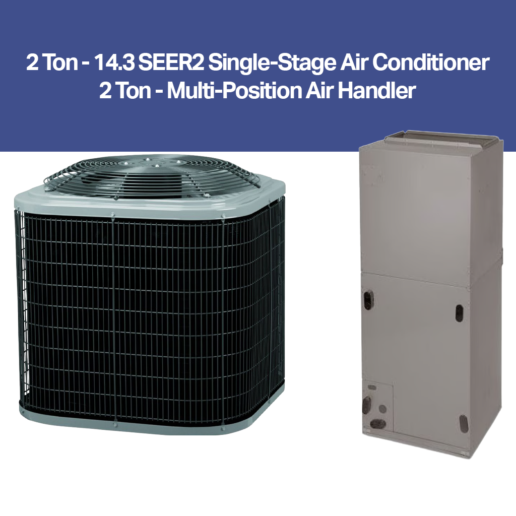2 Ton – 14.3 SEER2 Complete Air Conditioning Package (R-454B)