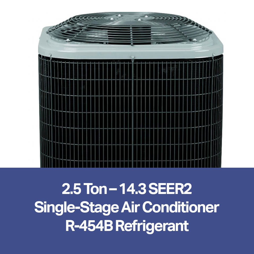 2.5 Ton – 14.3 SEER2 – Single-Stage Air Conditioner (R-454B Refrigerant) | R5A5S30AKAWA