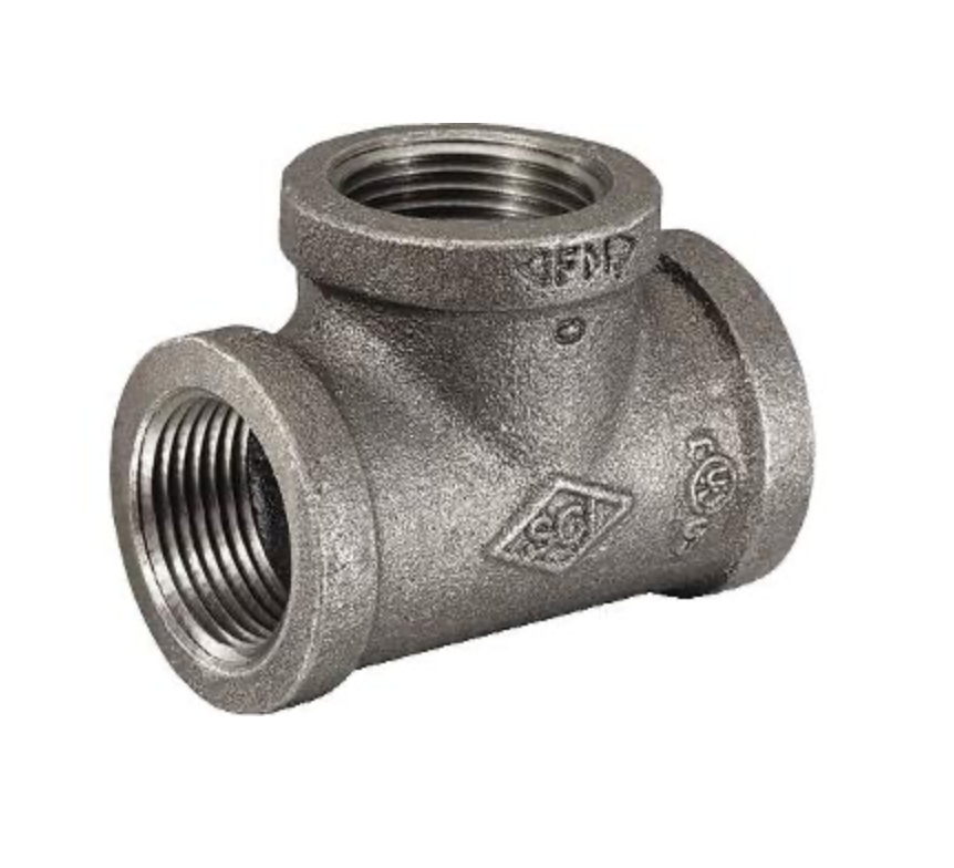 1/2" Black Iron T