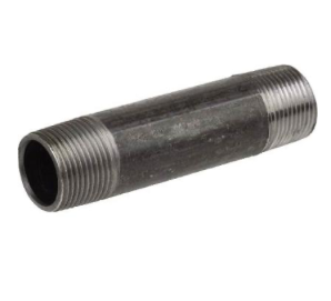 1/2" X 5" Black Iron Pipe Nipple