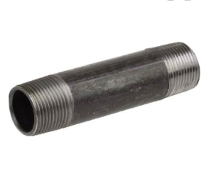 1/2" X 3-1/2" Black Iron Pipe Nipple