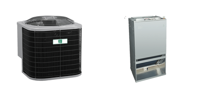 Day and Night 2 Ton AC System — Condenser + Single-Speed Front-Draw Air Handler